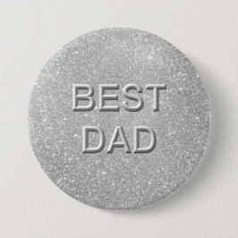 Bester Vater Glitzer Button
