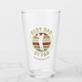 Bester Vater Golfer Personalisiert Glas