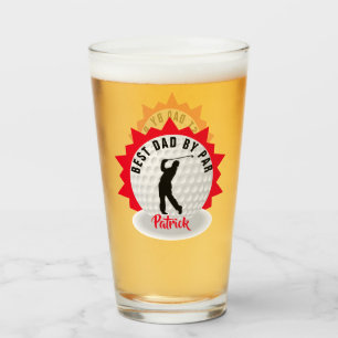 Bester Vater Golfer Pub Personalisiert Glas