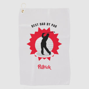 Bester Vater Golfer Pub Personalisiert Golfhandtuch