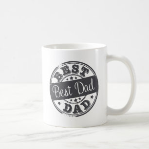 Bester Vater - GummiBriefmarkeneffekt - Tasse