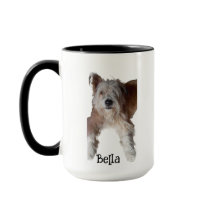 Bester Vater Hund ,Foto und Name, Tasse