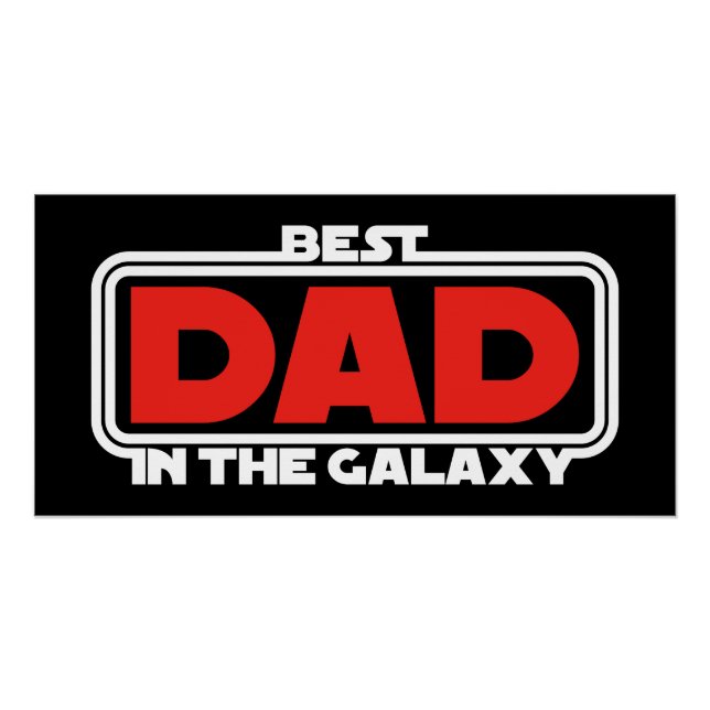 Bester Vater im Universum Poster (Vorderseite)