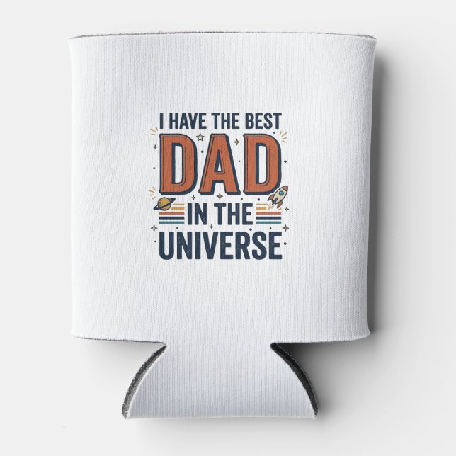 Bester Vater im Universum Space Vector Design_1 Dosenkühler (Vorderseite)