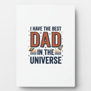 Bester Vater im Universum Space Vector Design_1 Fotoplatte