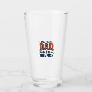 Bester Vater im Universum Space Vector Design_1 Glas
