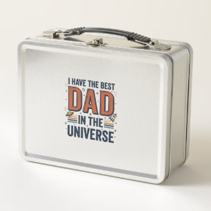 Bester Vater im Universum Space Vector Design_1 Metall Brotdose