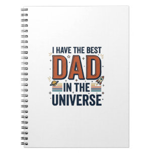 Bester Vater im Universum Space Vector Design_1 Notizblock