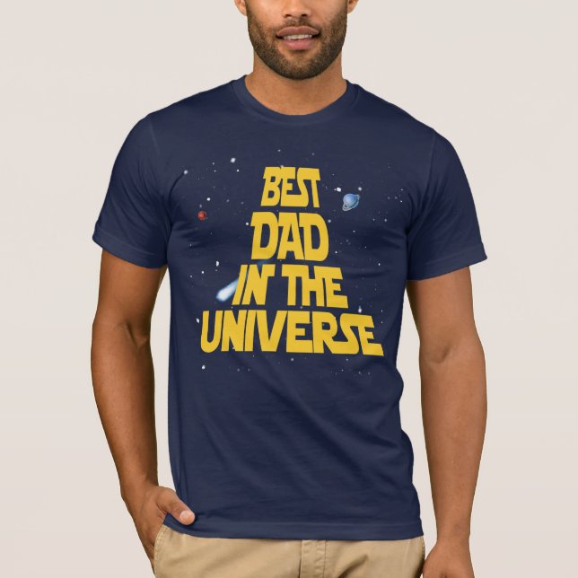 Bester Vater im Universum T-Shirt (Vorderseite)