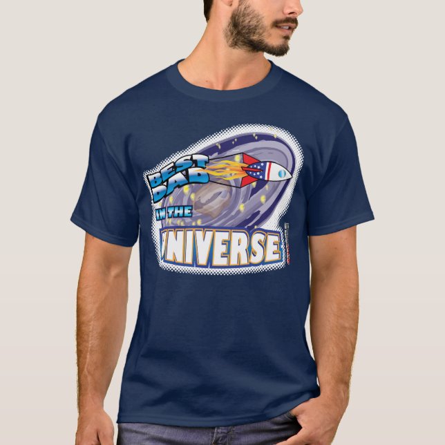 Bester Vater im Universum T-Shirt (Vorderseite)