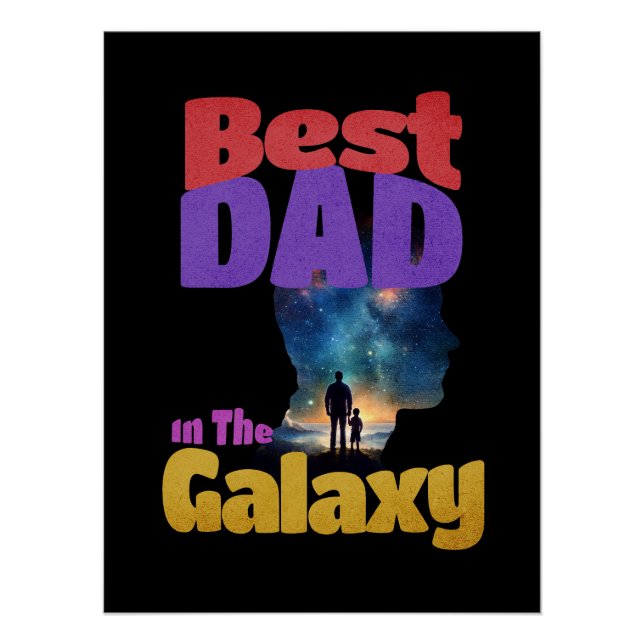 Bester Vater in der Galaxie Poster (Vorderseite)