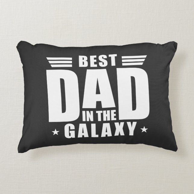 Bester Vater in der Galaxie - Vatertag, Geburtstag Dekokissen (Vorderseite)