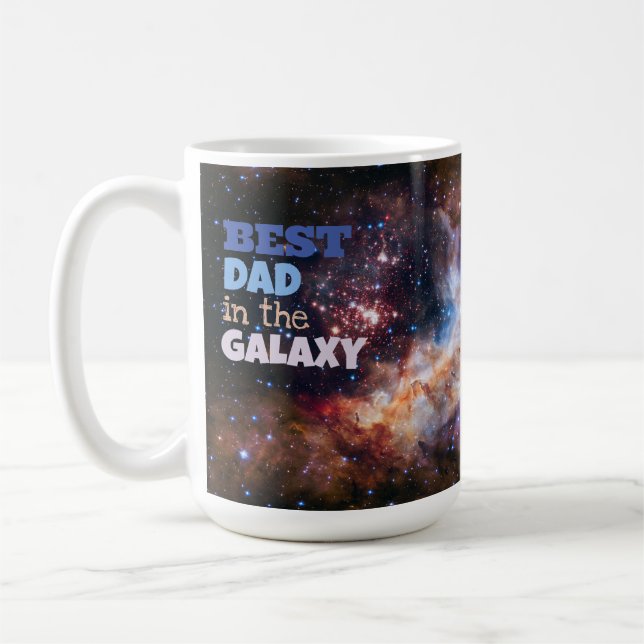 Bester Vater in der Galaxy Father Gift Tasse (Links)