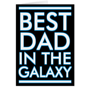 Bester Vater in der Galaxy Geburtstagskarte
