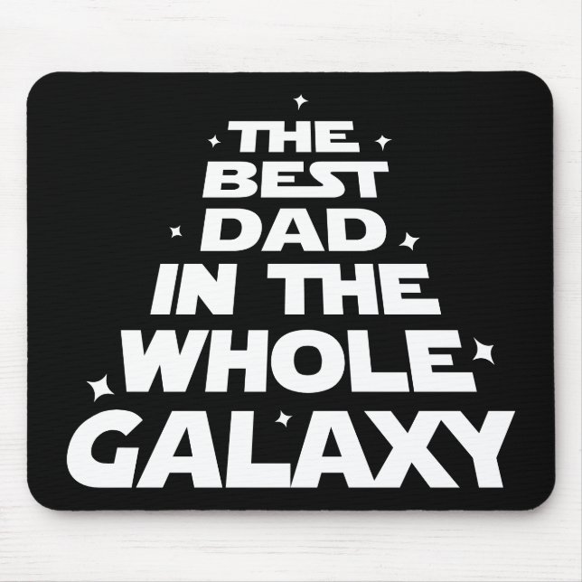 Bester Vater in der ganzen Galaxie - Vatertag Mousepad (Vorne)