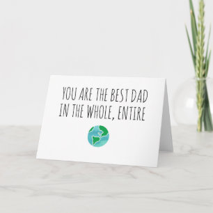 Bester Vater in der ganzen Welt Karte