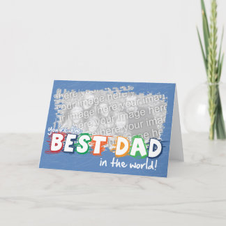 Bester Vater in der Welt - individuell anpassbare Karte