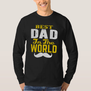 Bester Vater in der Welt Schnurrbart. Vater, Onkel T-Shirt