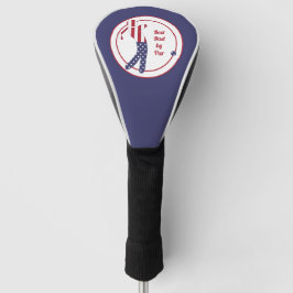 Bester Vater in Par| American Flag Golf Player Golf Headcover