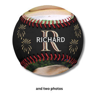 BESTER VATER INDIVIDUELLES MONOGRAMM 2 Fotos Datum Baseball