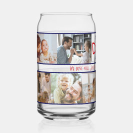 Bester Vater je 10 FotoCollage Moderner Tag der Vä Dosenglas