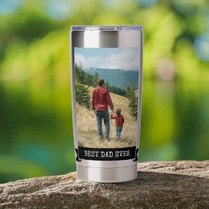 Bester Vater je 2 Foto Thermobecher