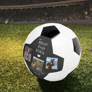 Bester Vater je 3 Foto Collage Vathers Day Keepsak Fußball