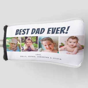 Bester Vater je 4 Foto Golf Head Cover Headcover