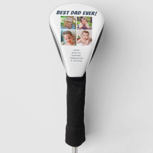 Bester Vater je 4 Fotos Navy Blue Golf Headcover