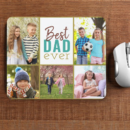 Bester Vater je 5-Collage-Maus-Pad Mousepad