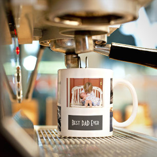 Bester Vater je 5 Foto Personalisiert Kaffeetasse