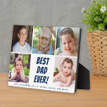 Bester Vater je 5 Fotos Fotoplatte<br><div class="desc">Diese Tafel ist ein phantastisches Weihnachtsgeschenk,  ein Vatertag oder ein Geburtstagsgeschenk für deinen Vater. Personalisieren Sie dies mit 5 Fotos Kinder oder Vater. "Best Vater Ever" erscheint in einem fett gedruckten marineblauen Text.</div>