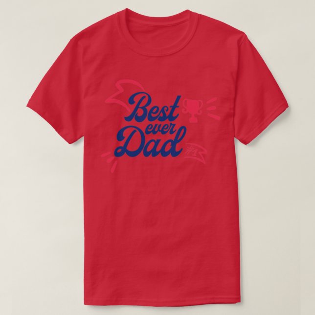Bester Vater je 80 T-Shirt (Design vorne)