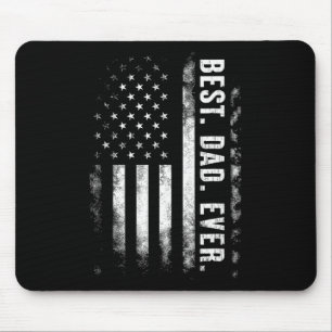 Bester Vater je amerikanische Flagge Vintag Rücken Mousepad