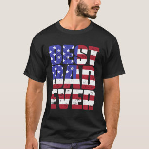 Bester Vater je amerikanischer Flaggenvater -€™S D T-Shirt
