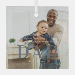 Bester Vater je | Angebot und Foto Ornament Aus Glas