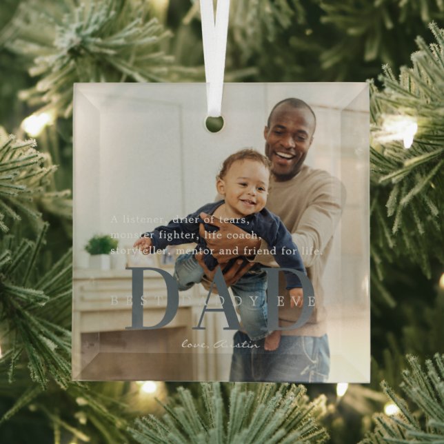 Bester Vater je | Angebot und Foto Ornament Aus Glas (Insitu)