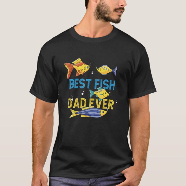 Bester Vater je Aquariser Fischerhalter Aquarium T-Shirt (Vorderseite)