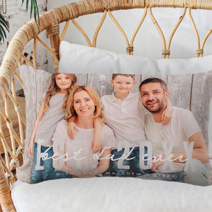 Bester Vater je Athletik Modernes Foto Vatertag Lendenkissen