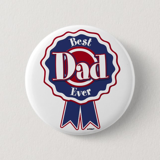 Bester Vater je Band Button (Vorderseite)