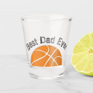 Bester Vater je Basketball gestörter Text Schnapsglas