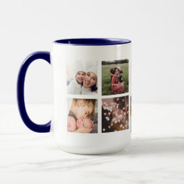Bester VATER je benutzerdefinierte Gold Multi-Foto Tasse