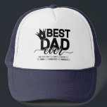 Bester Vater je | Benutzerdefinierte Kindernamen Truckerkappe<br><div class="desc">Dieser 'Bester Vater je' Hut ist phantastisch! Die Option individuelle Name ist so durchdacht und personalisiert. Ich Liebe,  dass es ein lustiger und spielerischer Weg ist,  den phantastischen Titel meines Vaters zu zeigen. Ich kann mir schon vorstellen,  wie viel Spaß wir haben werden!"</div>