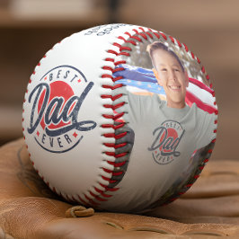Bester Vater je benutzerdefinierten Foto Baseball