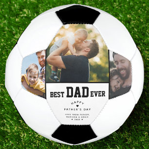 Bester Vater je benutzerdefinierter 3-Farb-Foto-Ta Fußball