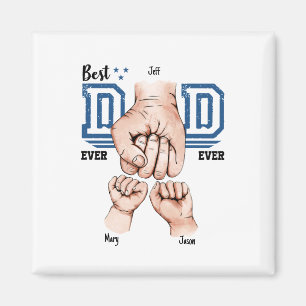 Bester Vater je benutzerdefinierter Faustschlag - Magnet