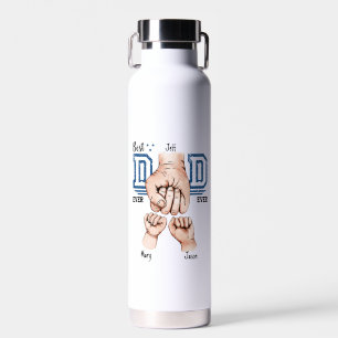Bester Vater je benutzerdefinierter Faustschlag - Trinkflasche