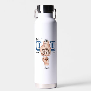 Bester Vater je benutzerdefinierter Faustschlag - Trinkflasche