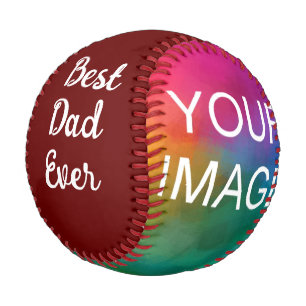 Bester Vater je benutzerdefinierter Vorlage Image- Baseball