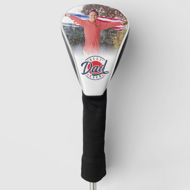 Bester Vater je benutzerdefiniertes Foto Golf Headcover (Vorderseite)